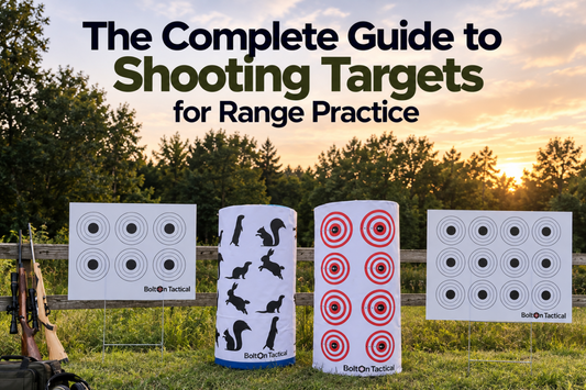 Range practice shooting targets featuring precision paper and ground target designs