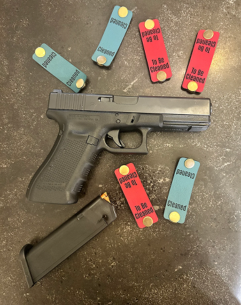 multi tags 3 cleaned and 3 to be cleaned Trigger Tags™
